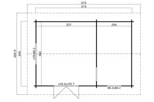Blokhut Caroline 575x390 Onbehandeld vuren