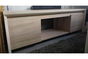 Meubelset licht eiken. Salon tafel en tv meubel.