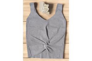 2 delig zomer set stretchy grijs S/M & M/L