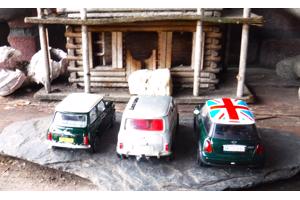 Setje van 3 mini cooper modelletjes