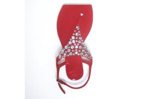 960 Sandalen strass steentjes rood 36