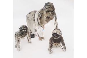 Swarovski Gorilla's editie 2009  met dozen en certificaten