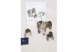 Swarovski Gorilla's editie 2009  met dozen en certificaten