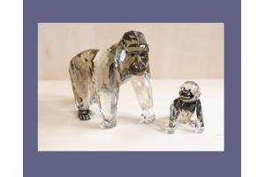 Swarovski Gorilla's jaareditie 2009 en dozen en certificaten