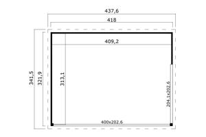 Nieuw tuinhuis Domeo 4 Set