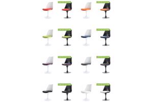Designstoel Tulip Saarinen glanzend kussen