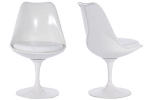Designstoel Tulip Saarinen glanzend kussen