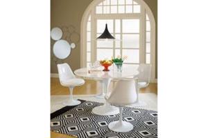 Designstoel Tulip Saarinen glanzend kussen