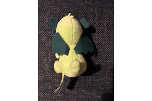 Knuffel groene draak klein draakje knuffel