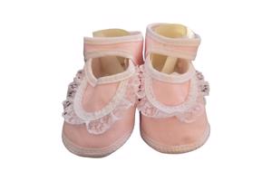 Junior Joy Babyschoenen Newborn Kant Meisjes Roze/wit