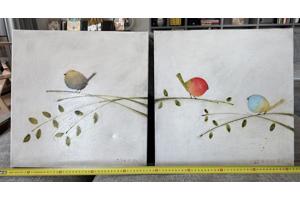 Two original oil on canvas paintings by Scott Olson