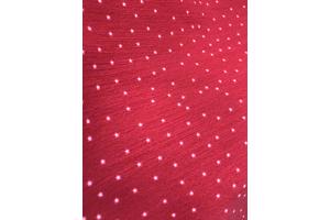Rode omslagjurk met witte sterren - Ambika