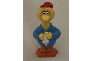 Sesamstraat Henson : yellow Big bird in takelauto garage