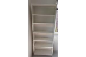 Witte kast Billy 80x28x202 cm