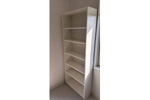 Witte kast Billy 80x28x202 cm