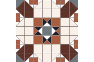 Klassieke Victoriaanse retro patroontegels Vives ceramica