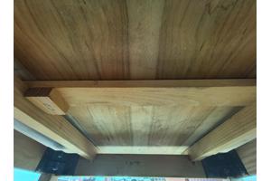 Houten uitschuifbare eettafel