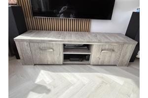 Tv-meubel grijs eiken