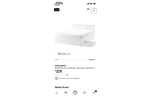 IKEA Songesand 160 x 200 bed