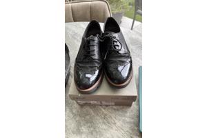 Lederen dames veterschoen mt 40