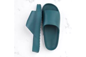 Slippers effen groen 45