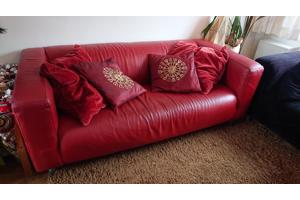 Ikea Klippan bank rood kunstleer