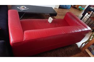 Ikea Klippan bank rood kunstleer