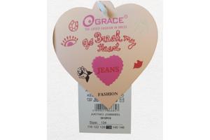 Grace Skinny Stretchy jeans grijs 134