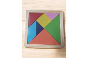 Lg-imports Houten Vormenpuzzel 12 Cm 7 Stukjes - Tangram