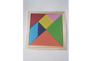 Lg-imports Houten Vormenpuzzel 12 Cm 7 Stukjes - Tangram