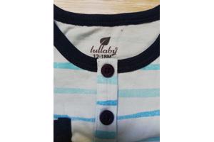 Lullaby t-shirt blauw gestreept 12-18 mnd