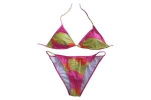 3 delig Bikini set roze geel XXL