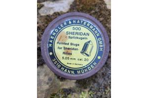 Sheridan pompbuks 5,05mm inclusief blikje pellets.