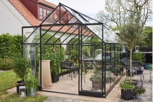 Tuinkas Qube 816, zwart gecoat