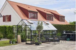 Tuinkas Qube 816, zwart gecoat