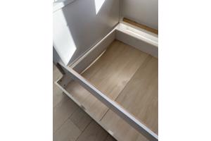 Bedombouw WIT 90x200 met lade voor extra matras