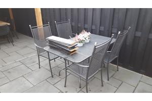 Tuinset van gietijzer