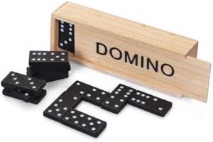 Klassieke Domino spel in houten doos bordspel