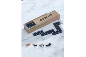 Klassieke Domino spel in houten doos bordspel