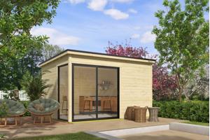 Blokhut Olivia 385x295 Onbehandeld vuren