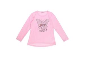 Seagull longsleeve t-shirt rose vlinder glitter 158/164