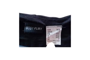 Stretchy jurk zwart paars S/M