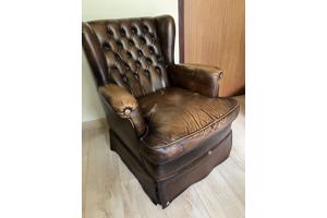 Leren  klassieke fauteuil