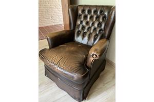 Leren  klassieke fauteuil