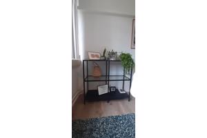 Leuk Kastje zwart met glas