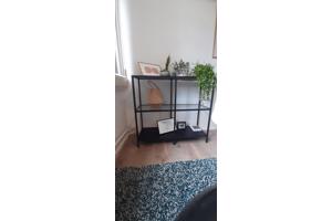 Leuk Kastje zwart met glas