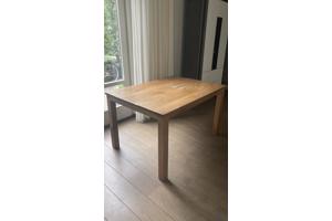 Massief houten tafel 125 x 90cm