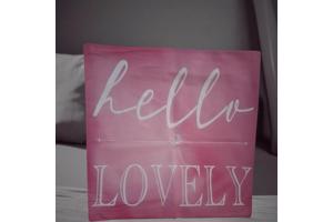 Set van 4 kussenhoezen tulp en fiets lichtroze groen 45x45cm