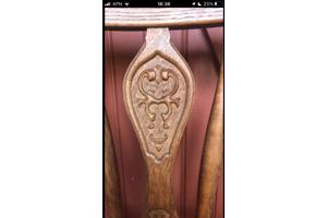 3 eiken houten stoelen