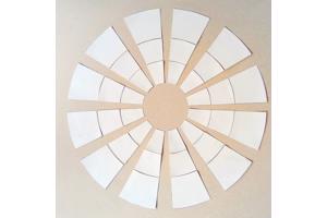 Tegels voor cirkelvormig terras